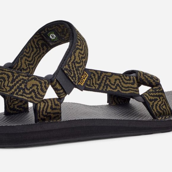 Teva men's Original Universal Sandal - Black/Dark Olive - Picture 4 of 11